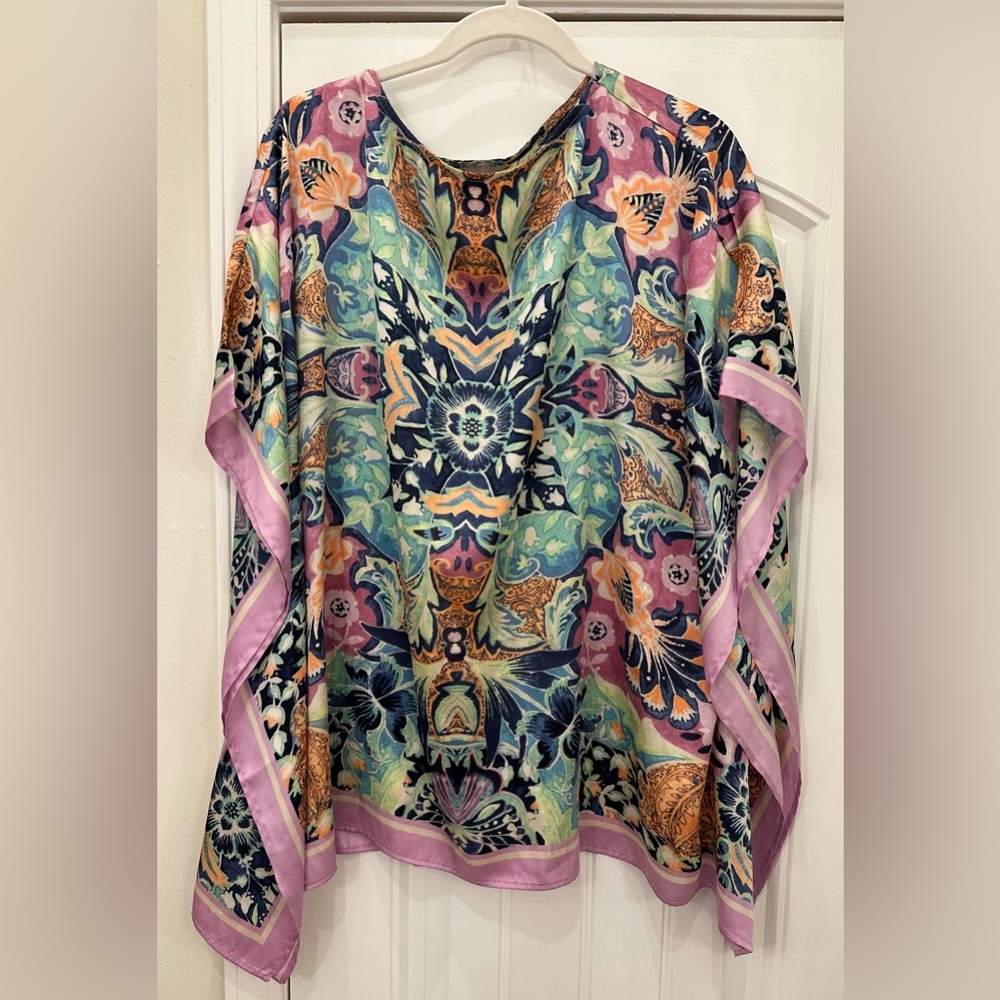 Chico’s Tunic Kaftan Scarf Topper S/M